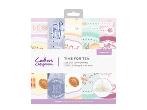 Crafter's Companion 8"x8" Topper Pad - Time for Tea
