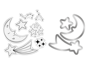 Crafter’s Companion Tiny Treasures Collection Stamp & Die - Shooting Star