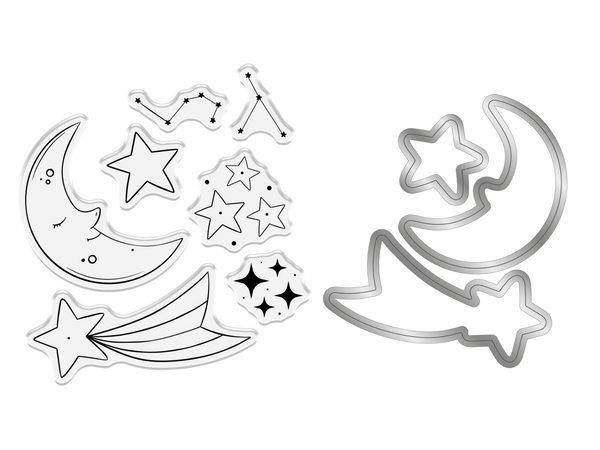 Crafter’s Companion Tiny Treasures Collection Stamp & Die - Shooting Star