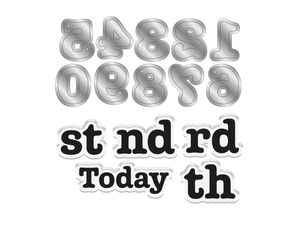 Crafter’s Companion Tiny Treasures Collection Stamp & Die - Small Numbers