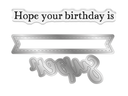 Crafter’s Companion Tiny Treasures Collection Stamp & Die - Super Birthday 