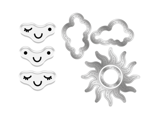 Crafter’s Companion Tiny Treasures Collection Stamp & Die - Sun and Clouds 
