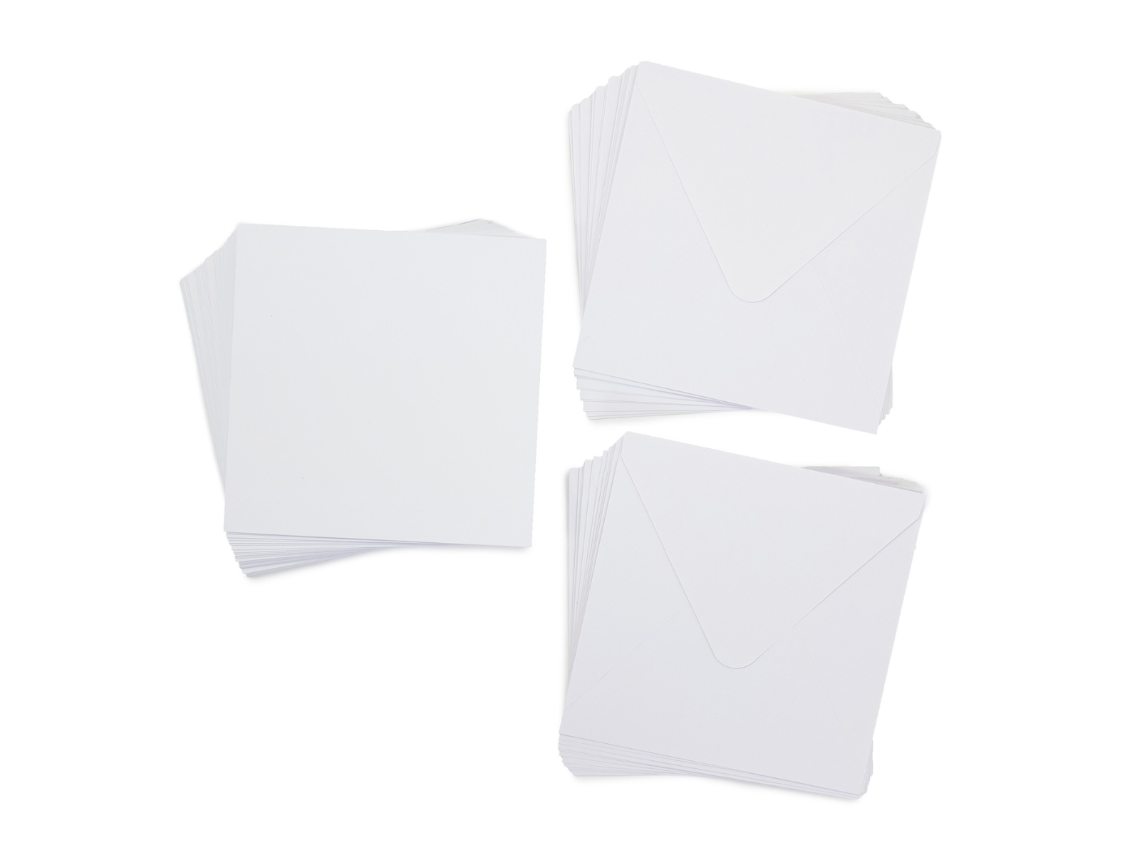 Crafter's Companion - 7"x 7" White Card & Envelopes 25pk