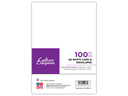 Crafter's Companion A6 White Card & Envelopes - 100 Piece