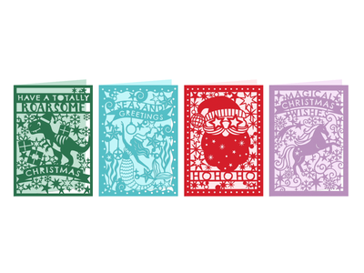 Christmas Create-a-Card Dies 4pc Collection