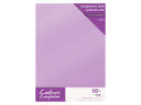 Crafter's Companion Glitter Card 10 Sheet Pack - Lilac