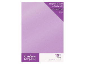 Crafter's Companion Glitter Card 10 Sheet Pack - Lilac