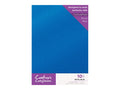 Crafters Companion - Glitter Card 10 Sheet Pack - Royal Blue