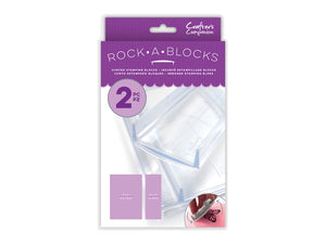Clear Rock-A-Blocks - Set of 2 Stamping Blocks
