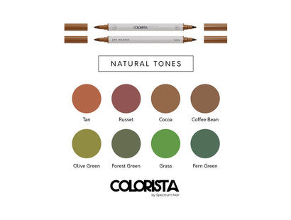 Colorista - Art Marker - Natural Tones 8pc