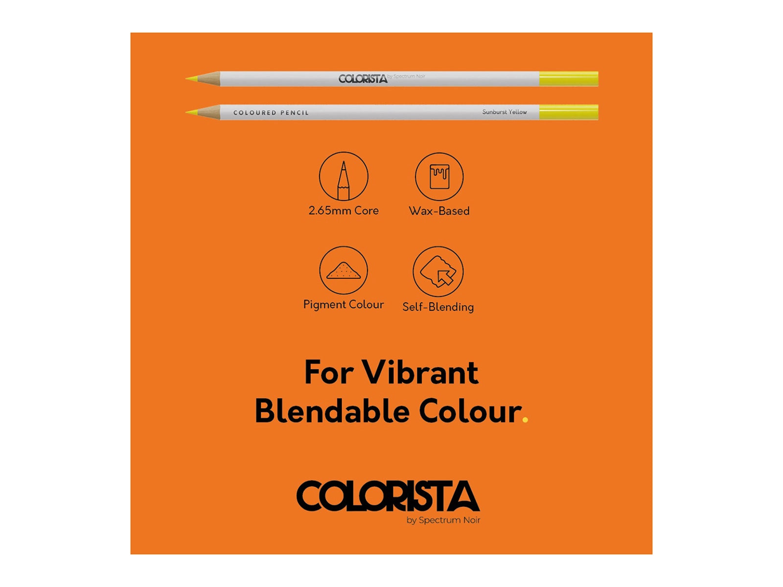 Colorista - Coloured Pencil - Bright & Vivid 12pc