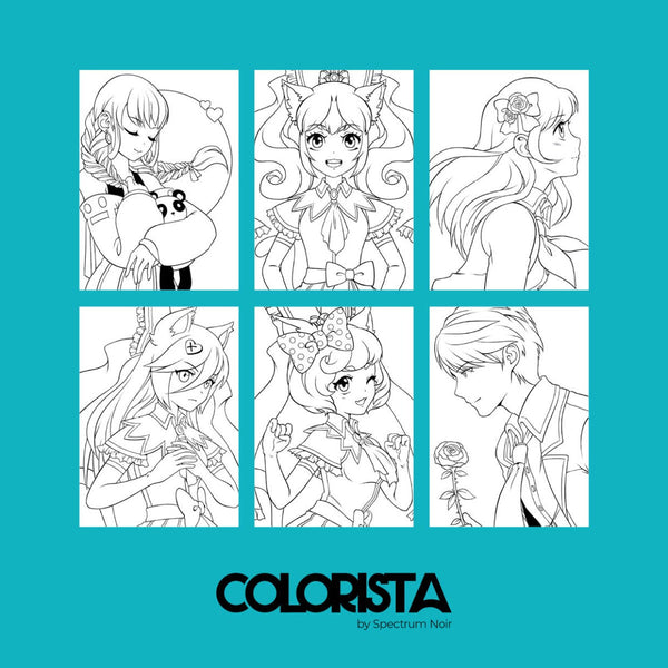Colorista - Colouring Kit - Stars of Manga 12pc