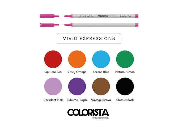 Colorista - Fine-Line Pen - Vivid Expressions 8pc