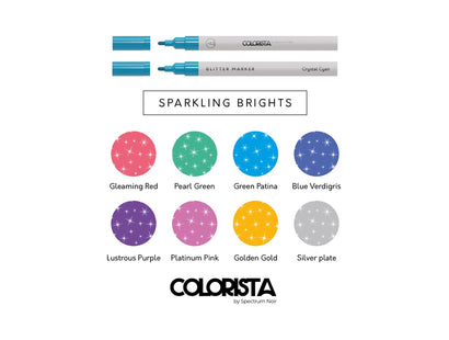 Colorista - Glitter Marker - Sparkling Brights 8pc