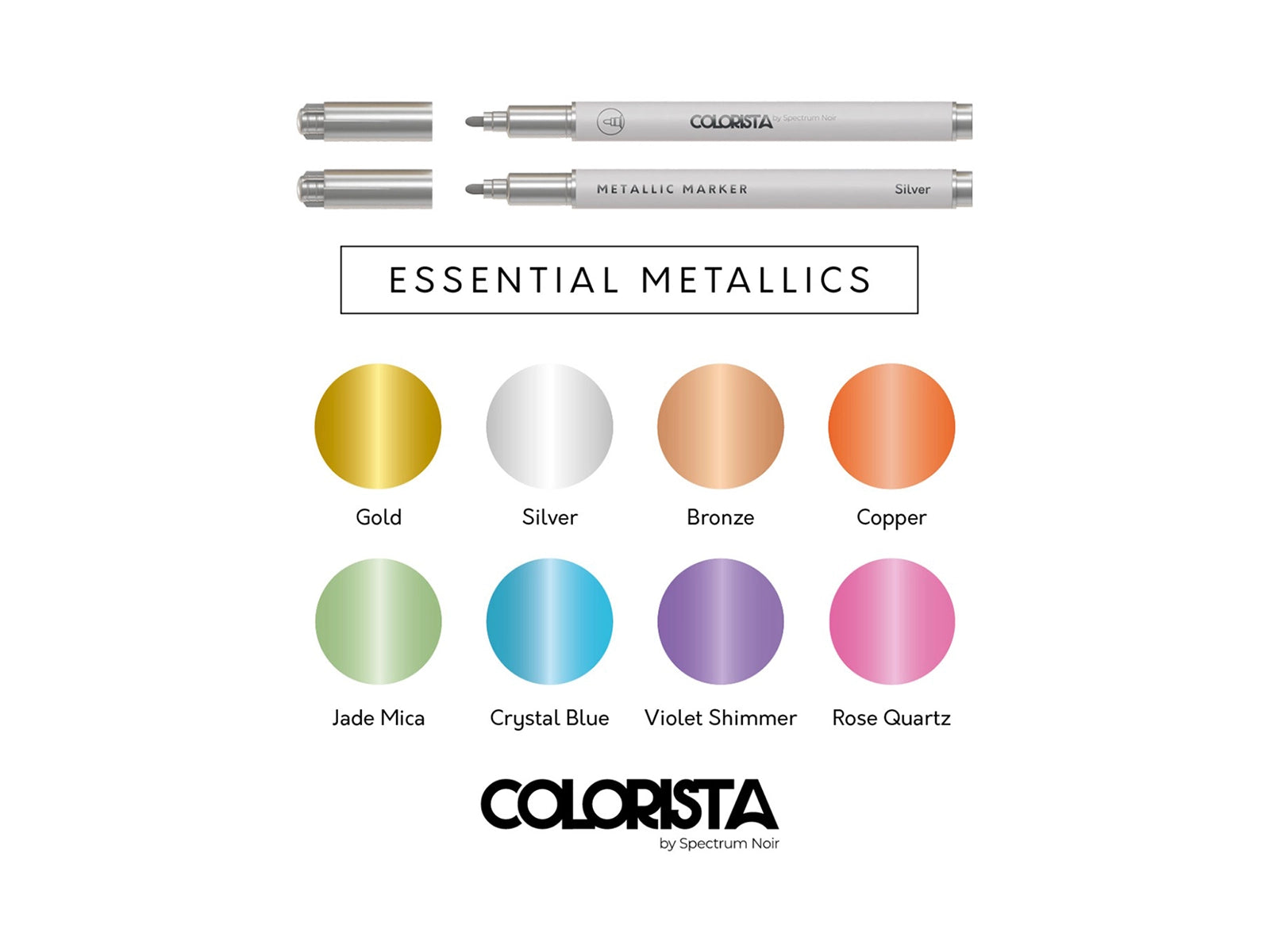 Colorista - Metallic Marker - Essential Metallics 8pc