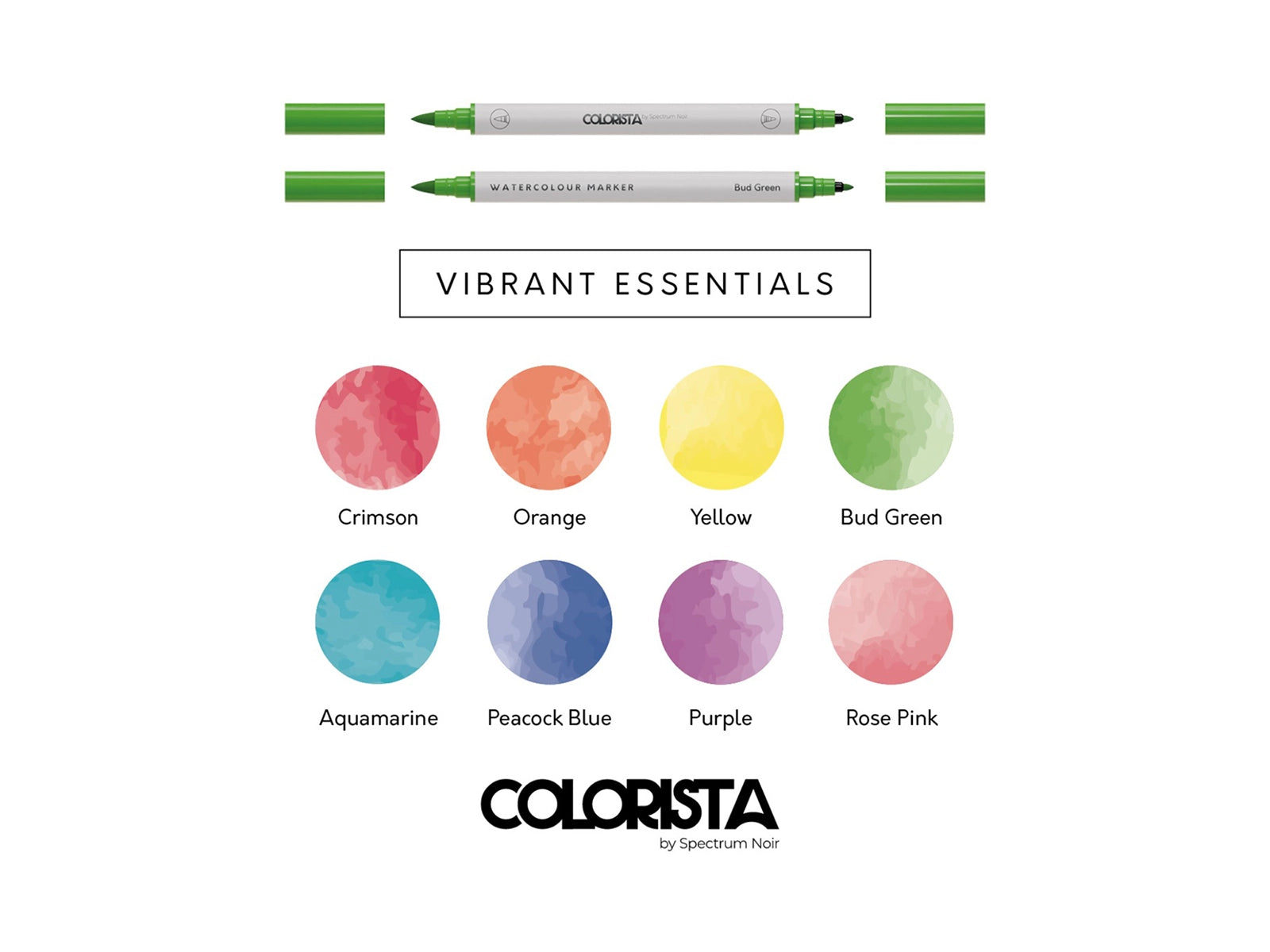 Colorista - Watercolour Marker - Vibrant Essentials 8pc