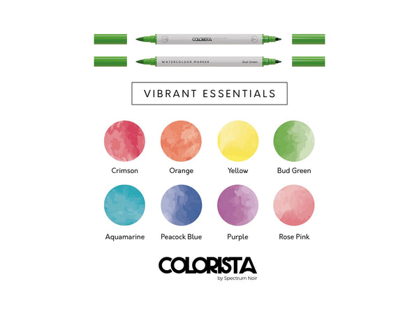 Colorista - Watercolour Marker - Vibrant Essentials 8pc