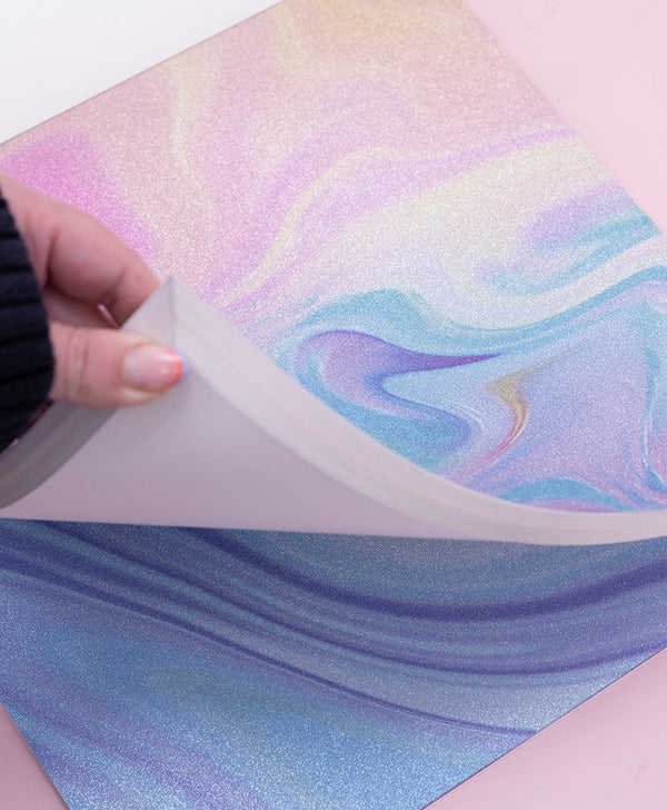 Glitter Marble Paper Pad & Vellum