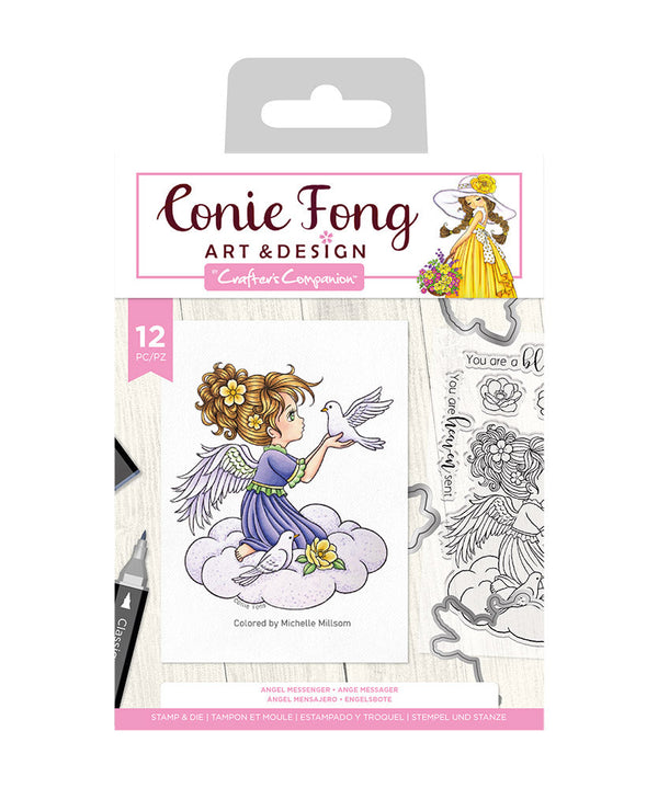 Conie Fong Angel Inspiration Stamp & Die - Angel Messenger