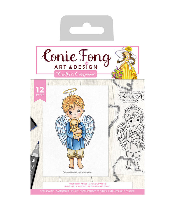 Conie Fong Angel Inspiration Stamp & Die - Friendship Angel