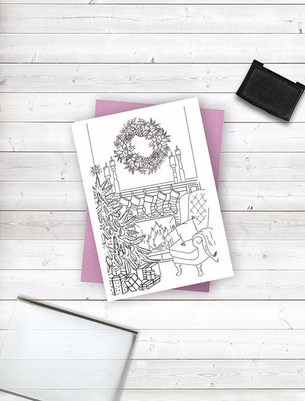 Crafters Companion - Clear Acrylic Stamp - A Cosy Christmas