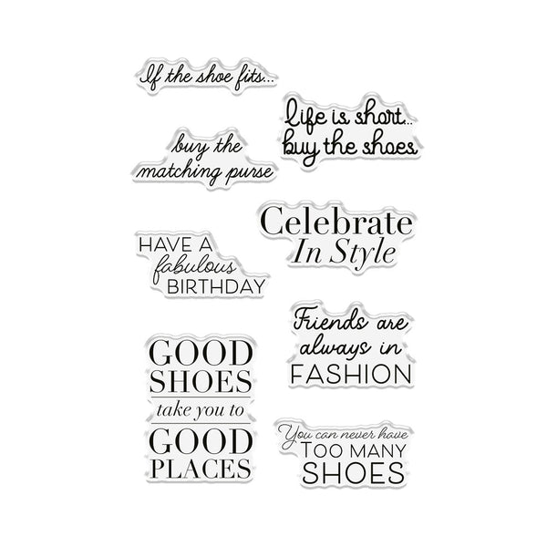 Crafter's Companion - Clear Acrylic Stamps - If The Shoe Fits Accessories
