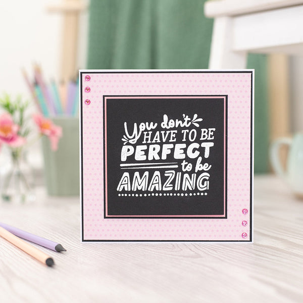 Crafters Companion - Photopolymer Stamp - Be amazing