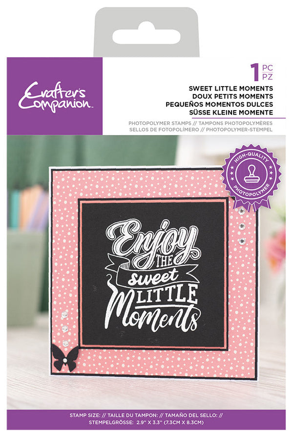 Crafter's Companion - Photopolymer Stamp - Sweet little moments