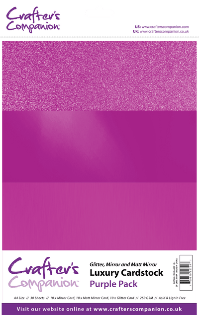 Fuchsia Pink A4 Glitter Paper - Pack of 10 - 100gsm