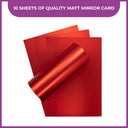 Crafter's Companion A4 Luxury Cardstock Pack - Red