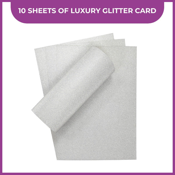 Silver Glitter Card Stock, Silver Glitter Cardstock