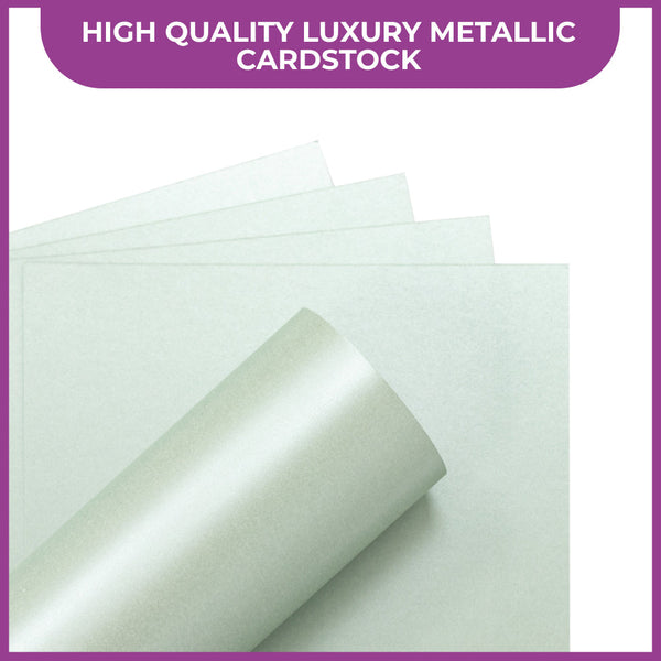 Centura Metallic Single Colour 10 Sheet Pack, Pale Silver