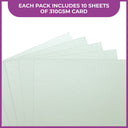 Crafter's Companion Centura Pearl Metallic A4 Single Colour 10 Sheet Pack - Silver