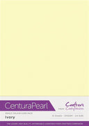 Crafter's Companion Centura Pearl Single Colour A4 10 Sheet Pack - Ivory