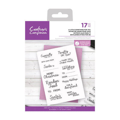 Crafters Companion Clear Acrylic Stamp - A Little Something For You