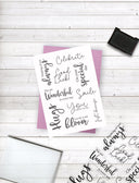 Crafter's Companion Clear Acrylic Stamp - Just Because