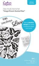 Crafter's Companion Clear Acrylic Stamp - Magnificent Butterflies