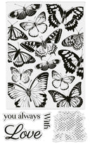 Crafters Companion Clear Acrylic Stamp - Magnificent Butterflies