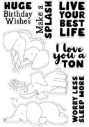 Crafters Companion Clear Acrylic Stamp - Huge Birthday Wishes