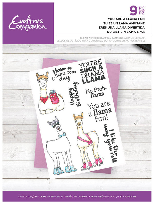 Crafters Companion Clear Acrylic Stamp - You are a llama fun