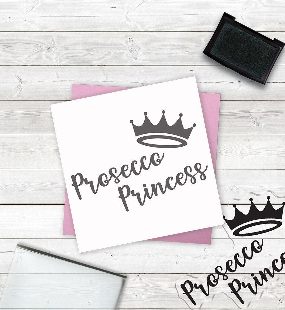 Crafters Companion Clear Acrylic Stamps - Prosecco Princess