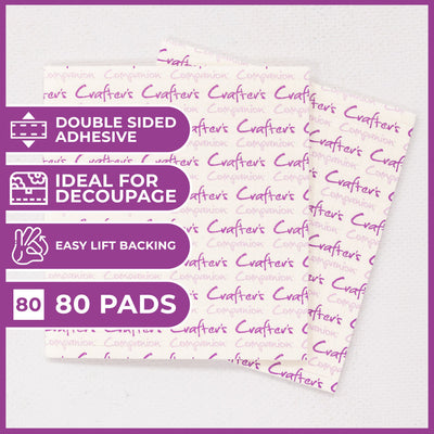 Crafters Companion Double Sided Foam Sheets A4-5pc, White