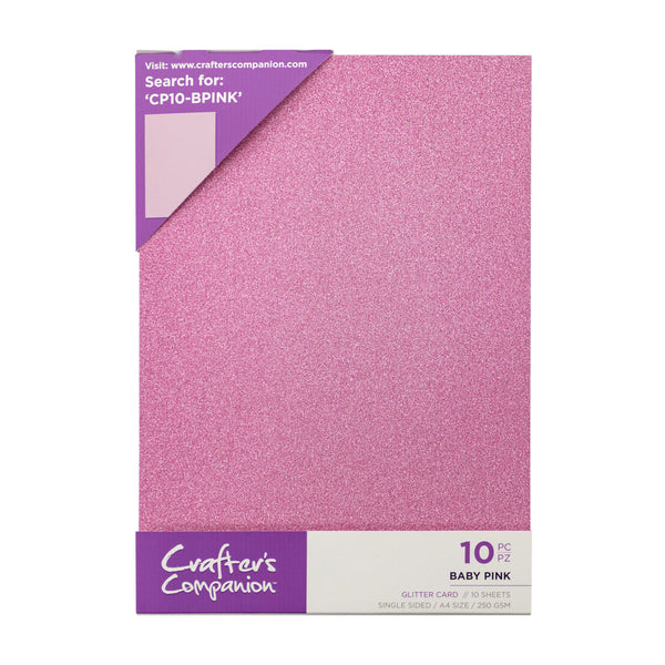 Crafter's Companion Glitter Card 10 Sheet Pack - Solar Gold