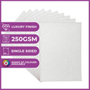 Crafters Companion Glitter Card 10 Sheet Pack - Pale Silver
