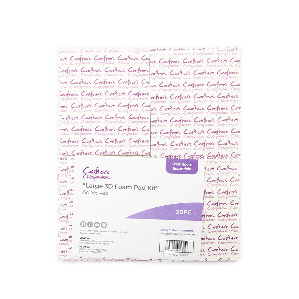 Crafter's Companion Large 3D Foam Pad Kit – 20 sheets