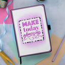 Crafter's Companion Mindfulness Quotes Clear Acrylic Stamp - Make Today Amazing