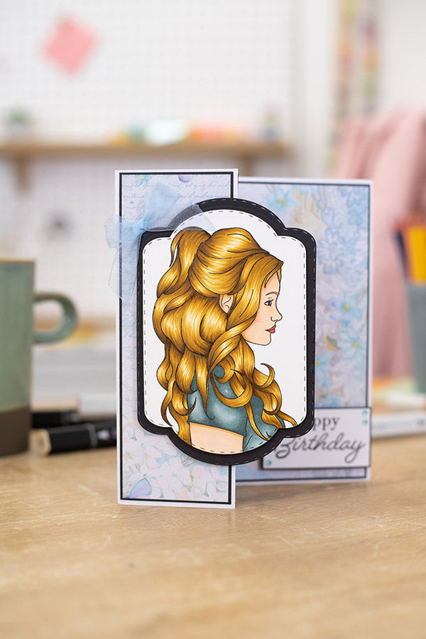 Crafters Companion Natural Beauty Photopolymer Stamp - Luscious Locks