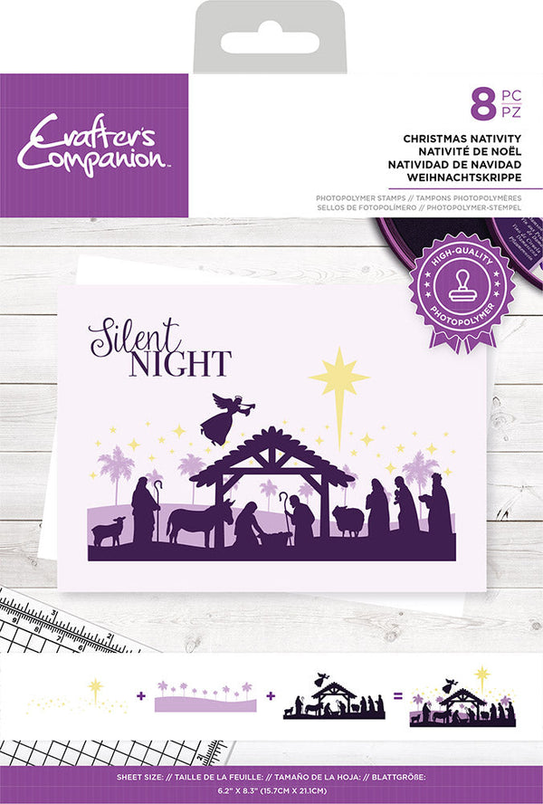 Crafters Companion Photopolymer Stamp - Christmas Nativity