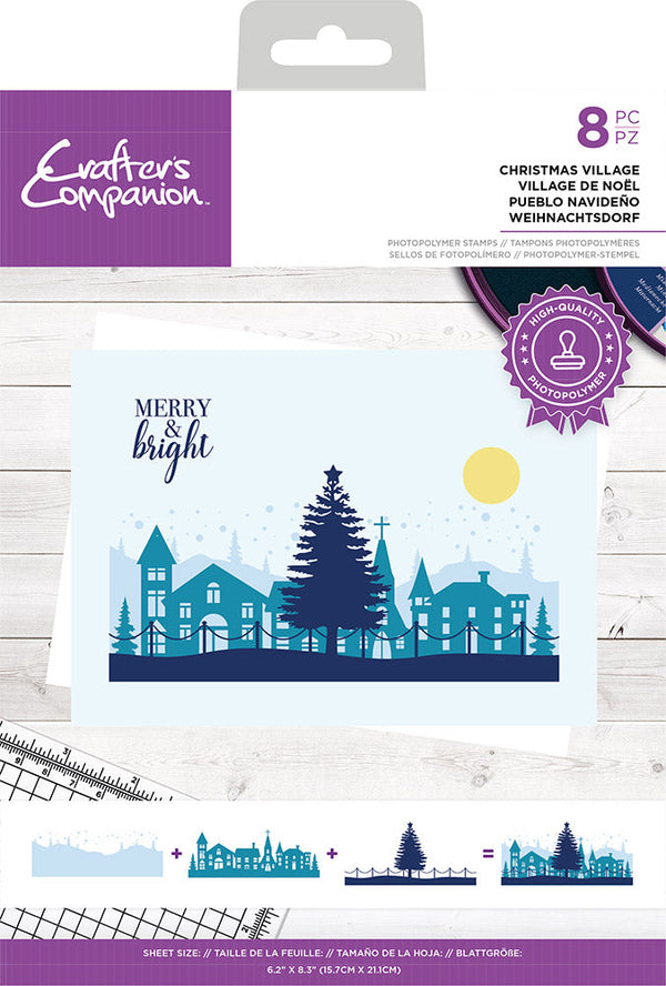 Crafters Companion Photopolymer Stamp - Christmas Village