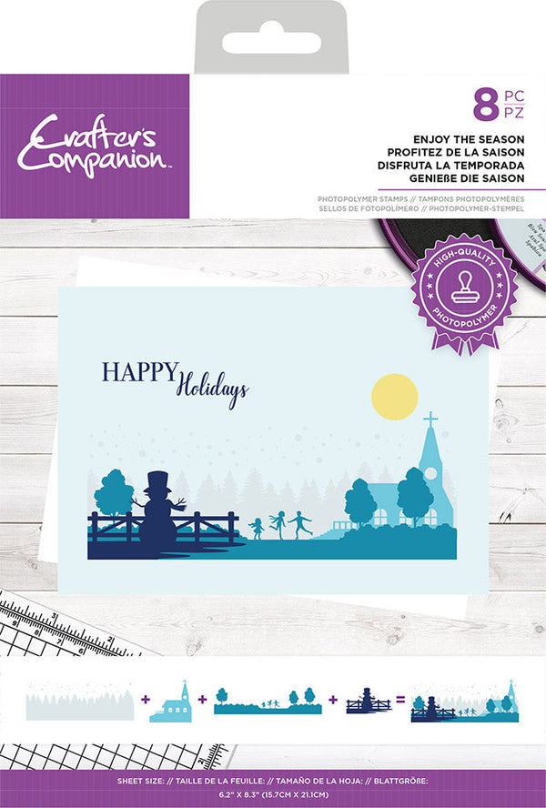 Crafter's Companion Photopolymer Stamp - Enjoy the Season
